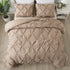 Marquis Luxurious Pinch Pleated All-Season Comforter With  Pillow Shams
